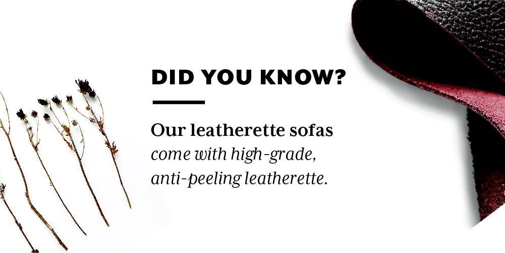 Winchester Leatherette Sofa (Chocolate)